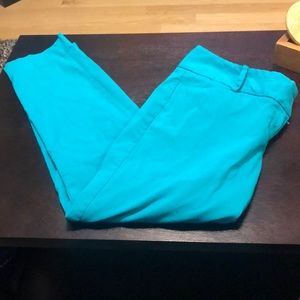 The limited turquoise ankle pants size 10